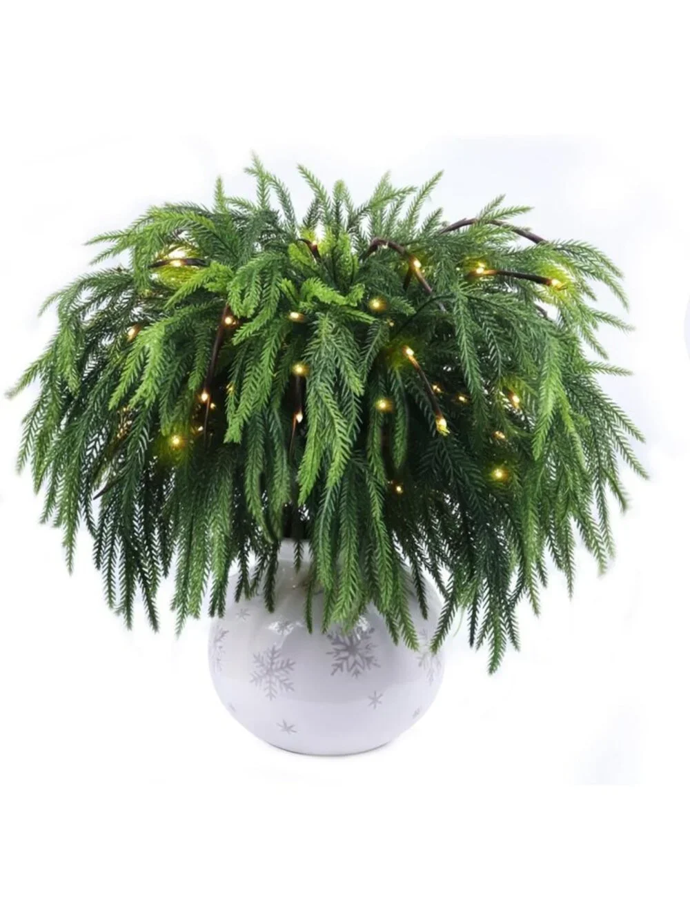 12 Pcs LED Norfolk Pine Branches - 27